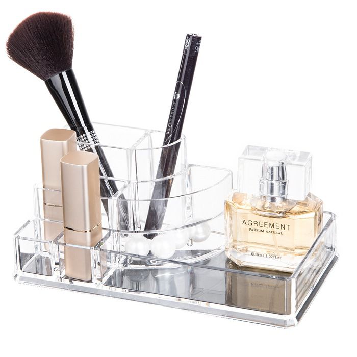 Basics Square Acrylic Cosmetic Organizer