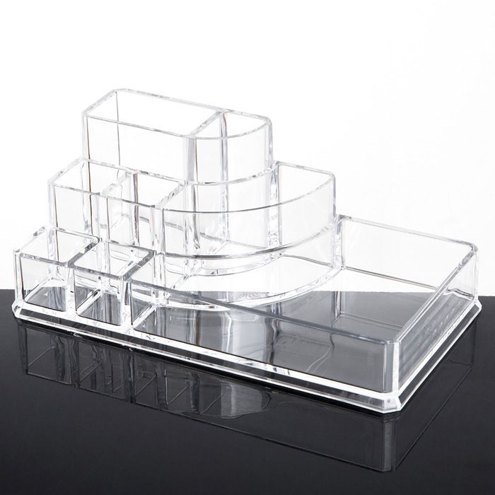 Basics Square Acrylic Cosmetic Organizer