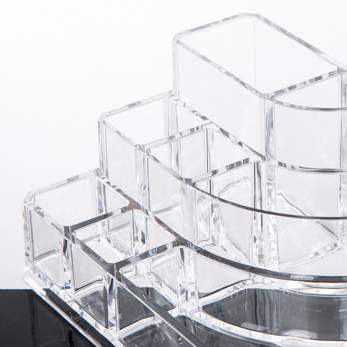 Basics Square Acrylic Cosmetic Organizer