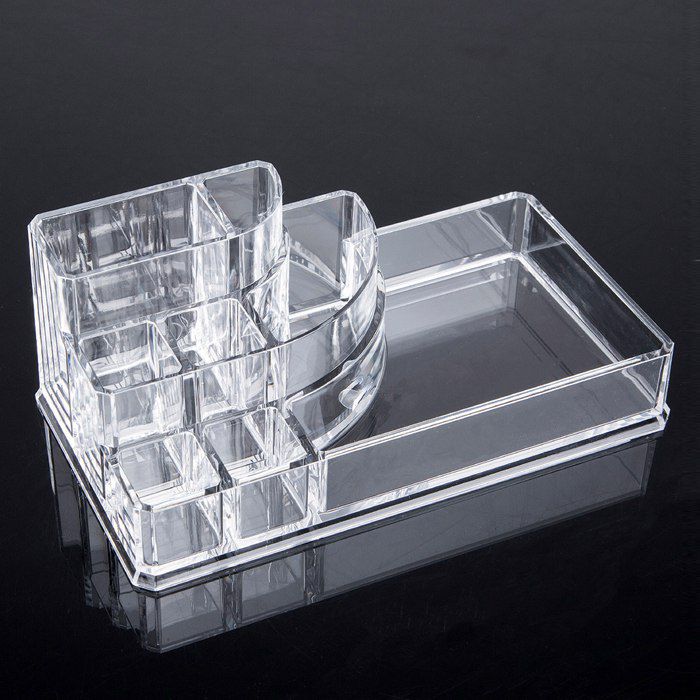 Basics Square Acrylic Cosmetic Organizer