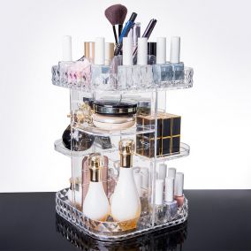 360 Degree Rotating Cosmetic Storage Organizer