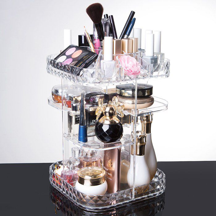 360 Degree Rotating Cosmetic Storage Organizer