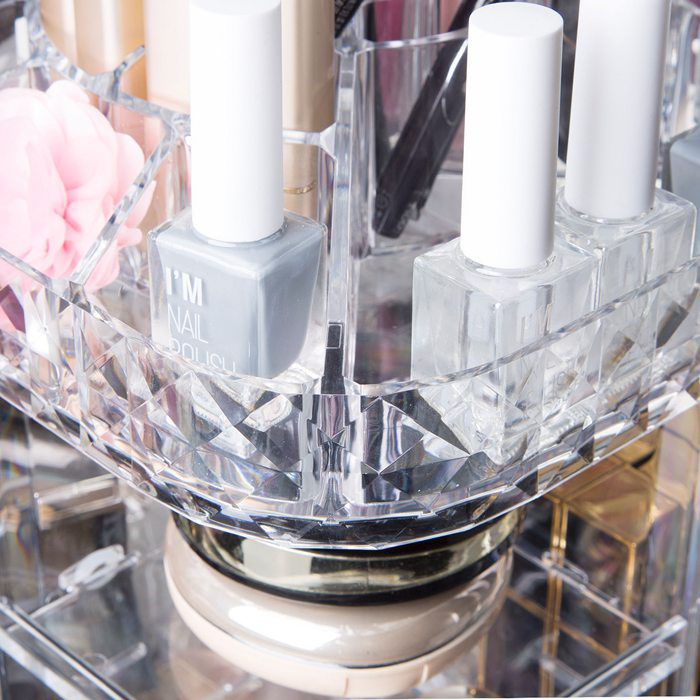 360 Degree Rotating Cosmetic Storage Organizer