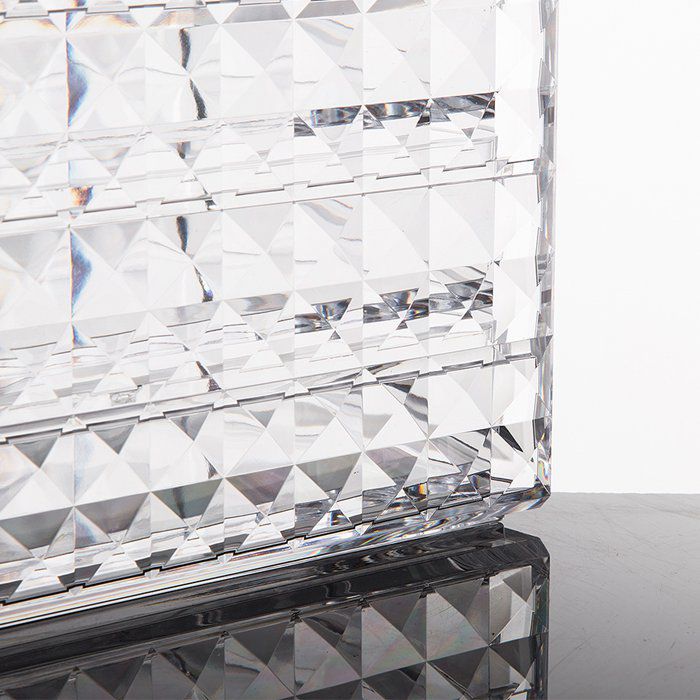 Acrylic 3 Drawers Makeup Organizer ,Diamond Pattern Display Cases