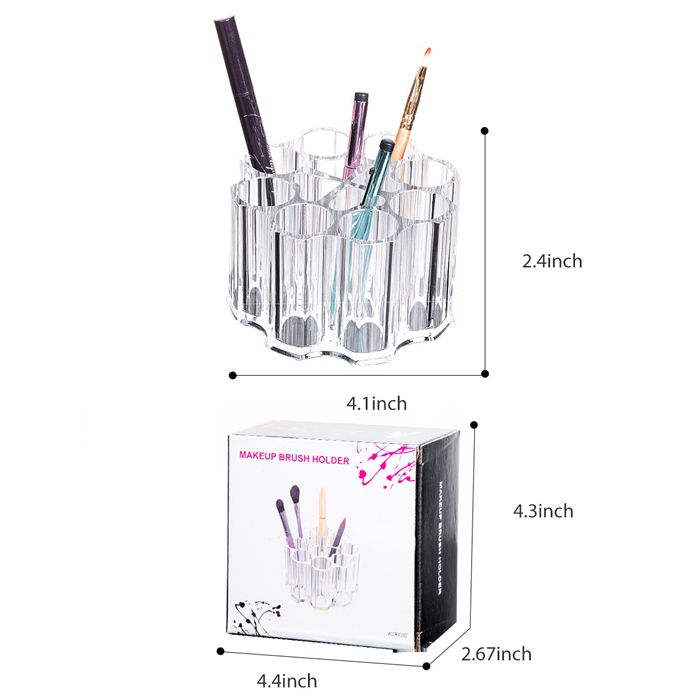 Acrylic Makeup Brush Holder