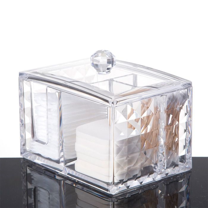 Acrylic Cotton Swab Organizer