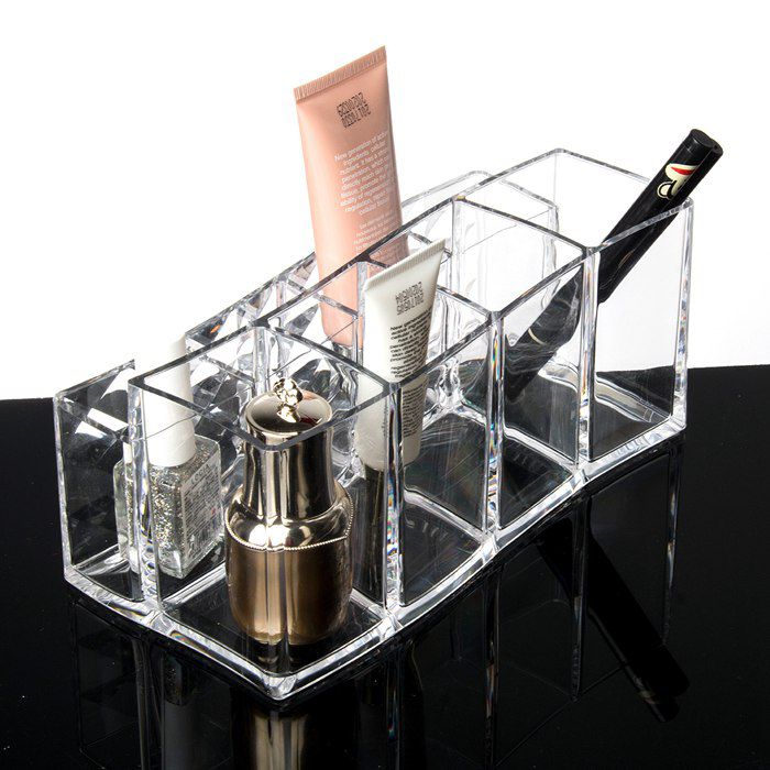 Diamond Pattern Eyebrow Pen Container Cosmetics Storage