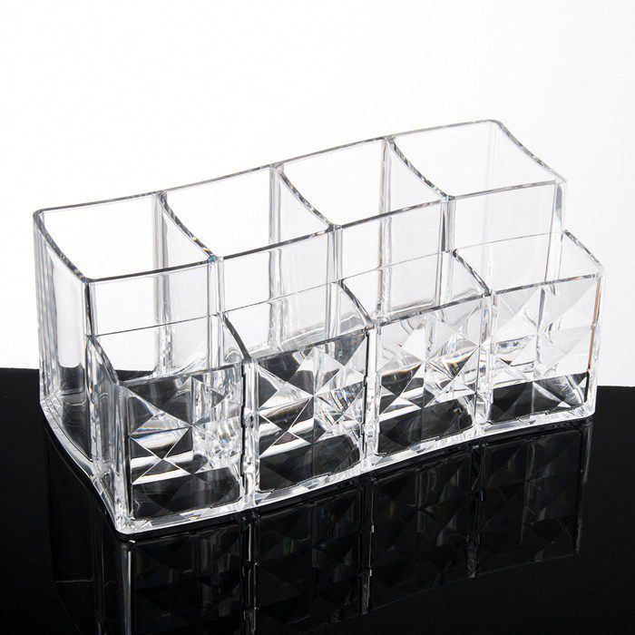 Diamond Pattern Eyebrow Pen Container Cosmetics Storage