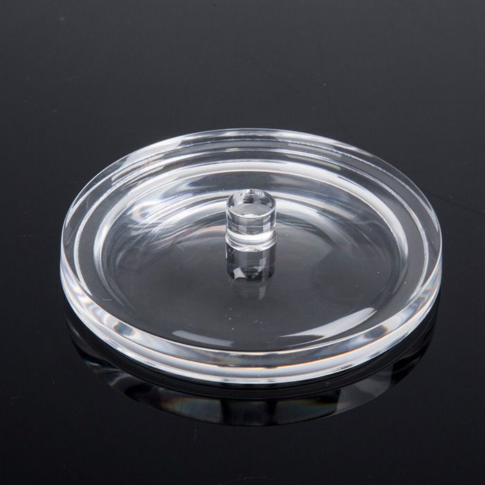 Acrylic Cosmetic Organizers with Three Round Slots Storage and Lids