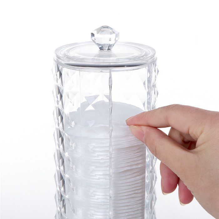 Round Cotton Pad Dispenser Container