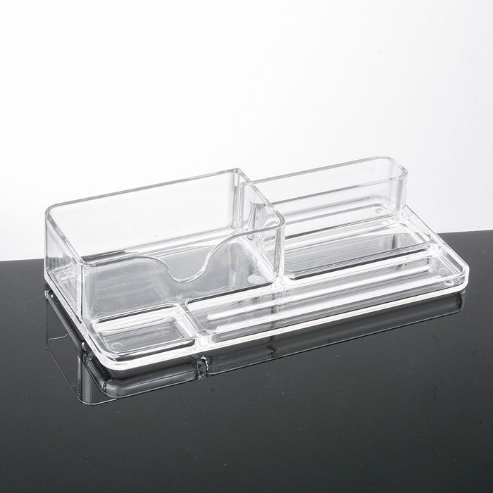 Acrylic Business Card Holder for Desk Clear Business Card Organizer