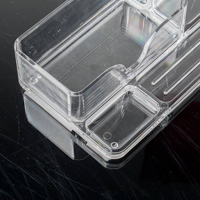 Acrylic Business Card Holder for Desk Clear Business Card Organizer