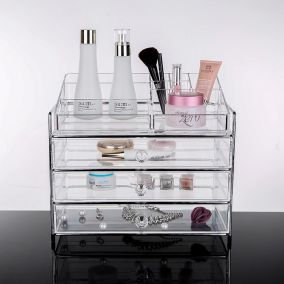 Spacious Cosmetic Makeup and Jewelry Organizer