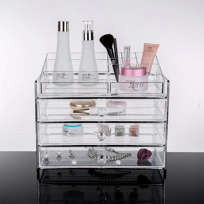 Spacious Cosmetic Makeup and Jewelry Organizer