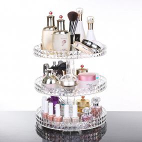 360-Degree Rotating Makeup Organizer