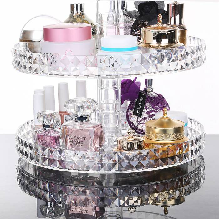 360-Degree Rotating Makeup Organizer