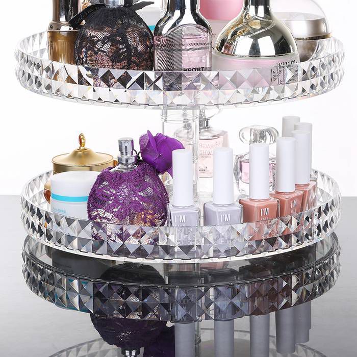 360-Degree Rotating Makeup Organizer