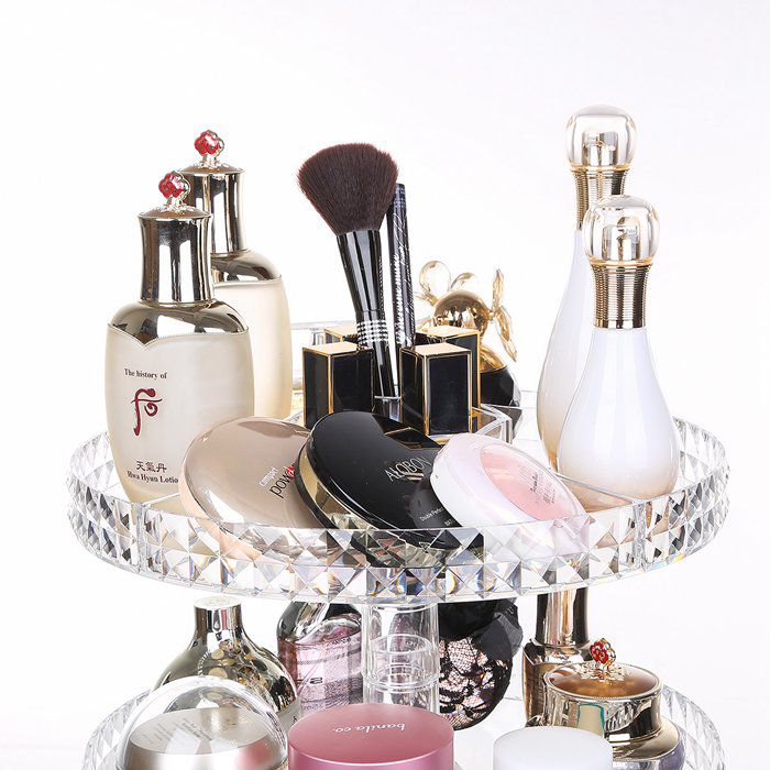 360-Degree Rotating Makeup Organizer