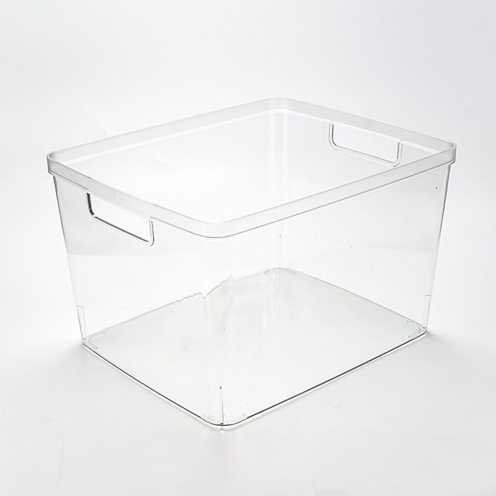 Fridge Storage Bins, Square, THE LUCID COLLECTION, Multi-Use Organizer Bins, Built-In Handles, BPA-Free, Pantry Organization, Home Organization | Fridge Organizer