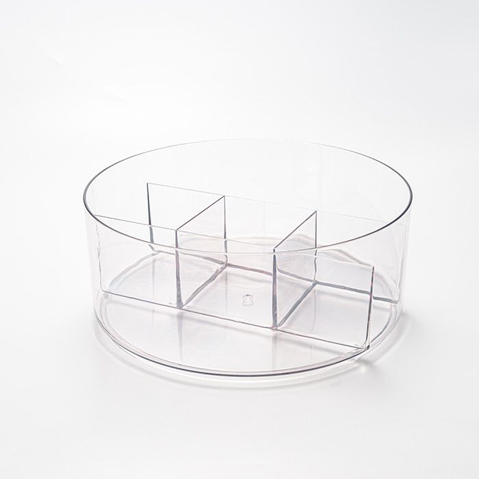 Round Kitchen Rotating Turntable Organization & Storage Container Bin